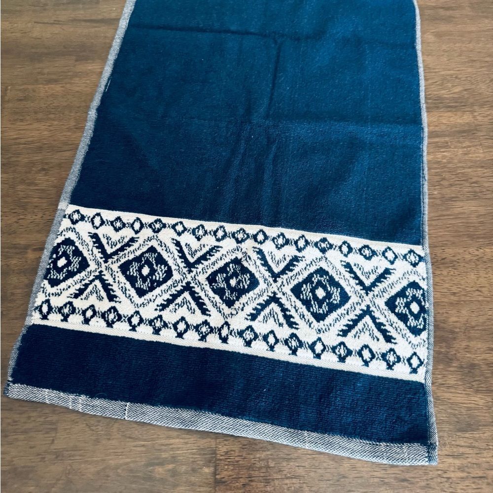 Wrangler Blue Western Paxton Blue Navy Blue Hand Towel
